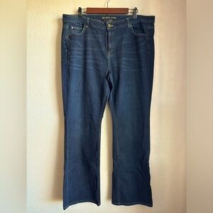 Michael Kors Dark Wash Mid-Rise Bootcut Jeans 16